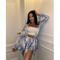 Костюм трійка блакитний №596638