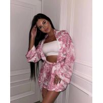 Костюм трійка рожевий №596640