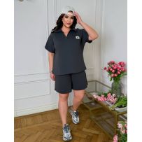 Стильний костюм сірий №596655