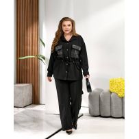 Прогулянковий костюм чорний №596684