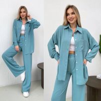 Костюм оливковий №596714