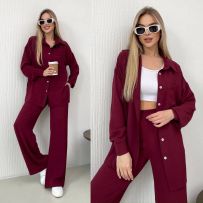 Костюм бордовий №596724