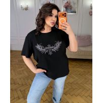 Футболка хрестик чорна №596933