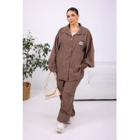 Стильний костюм мокко №596941