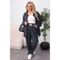 Стильний костюм графіт №596944