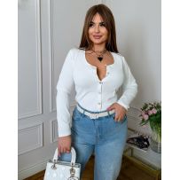 Весняна базова кофта молочна №596945