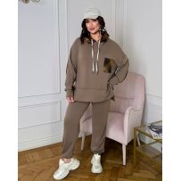 Стильний костюм мокко №597052