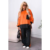 Мегакрутий костюм чорний /оранж №597057