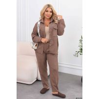 Вельветовий костюм мокко №597062