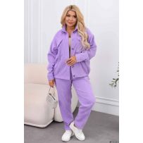 Вельветовий костюм бузок №597069