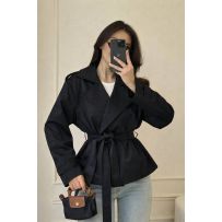 Тренч чорний №597099