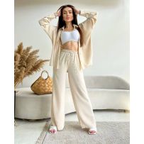 Костюмчик з легкої та приємної тканини бежевий №597106