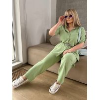 Весняно-літній костюм фісташка №597134