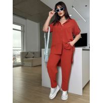 Весняно-літній костюм цегла №597137