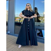 Чорна сукня з льону №597153