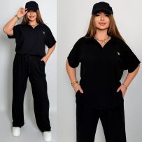 Стильний комфортний костюм “Barcelona” чорний №597168