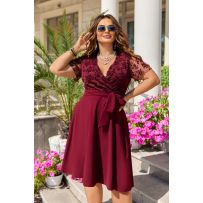 Сукня бордова №597206