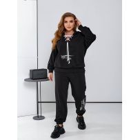 Прогулянковий костюм чорний №597215