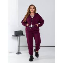 Прогулянковий костюм марсала №597218