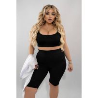 Жіночий літній топ чорний №597232