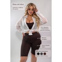 Шифонова сорочка біла №597235