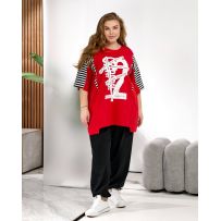 Костюм червоний №597276