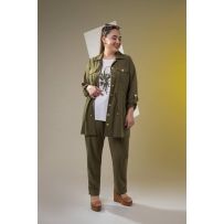 Костюм -трійка хакі №597289