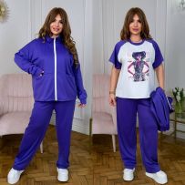 Костюм трійка фіолет №597318