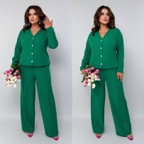 Костюм двійка зелений №597335