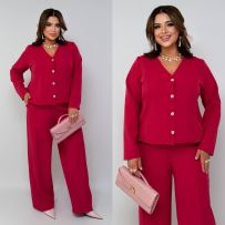 Костюм двійка малина №597337