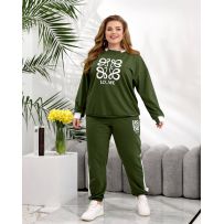 Прогулянковий костюм хакі №597359