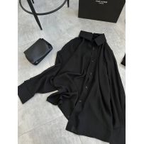 Сорочка шифонова чорна №597458