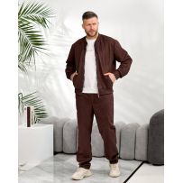 Чоловічий костюм з замшу на дайвінгу шоколад №597471