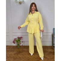 Костюм сорочка + штани жовтий №597486