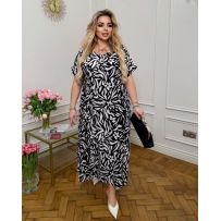 Сукня біла-чорна №597499