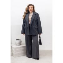 Піджак-пальто графіт №597514