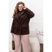 Піджак-пальто шоколад №597515