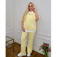 Прогулочний костюм жовтий №597546