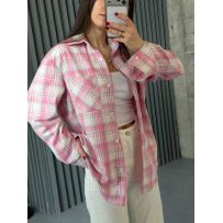 Стильна та яскрава весняна сорочка з легкої тканини №597555