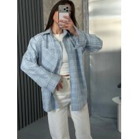 Стильна та яскрава весняна сорочка з легкої тканини №597567