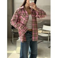 Стильна та яскрава  весняна сорочка з легкої тканини №597574