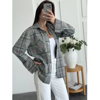 Стильна та яскрава  весняна сорочка з легкої тканини №597579