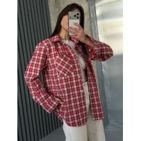 Стильна та яскрава  весняна сорочка з легкої тканини №597581