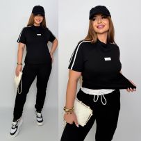 Костюм спортивний чорний №597619