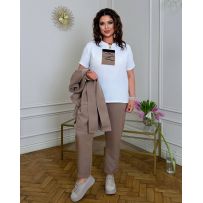 Костюм трійка мокко №597647