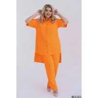 Весняно-літній костюм помаранчевий №597999