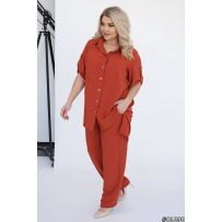 Весняно-літній костюм цегла №598000
