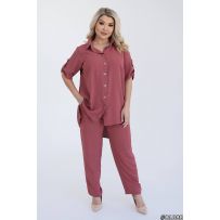 Весняно-літній костюм мокко №598001