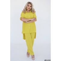 Весняно-літній костюм жовтий №598003