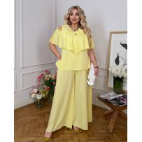 Стильний костюм жовтий №598019